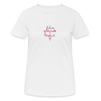 Future Grande Soeur Cadeau Annonce Naissance - T-shirt respirant Femme - blanc - Devant - AI Model Female 172 dark (172cm)