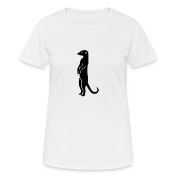 Suricate - T-shirt respirant Femme - blanc - Devant - AI Model Female 172 dark (172cm)