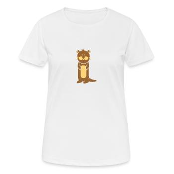otter - Women's Breathable T-Shirt - white - Front - AI Model Female 172 dark (172cm)