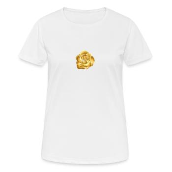 or - T-shirt respirant Femme - blanc - Devant - AI Model Female 172 dark (172cm)