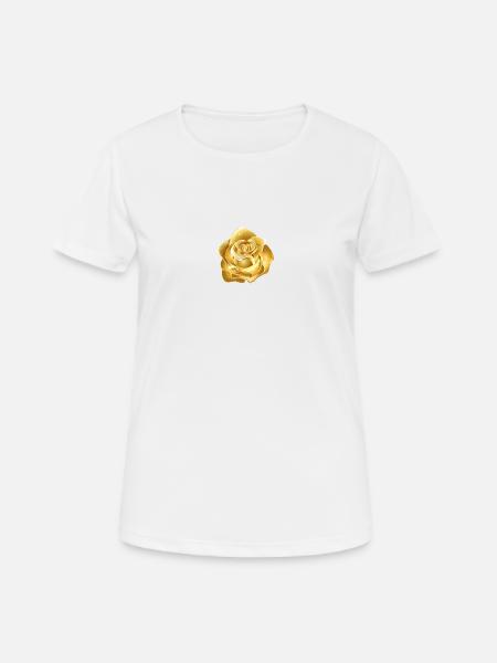 gold - Women's Breathable T-Shirt - white