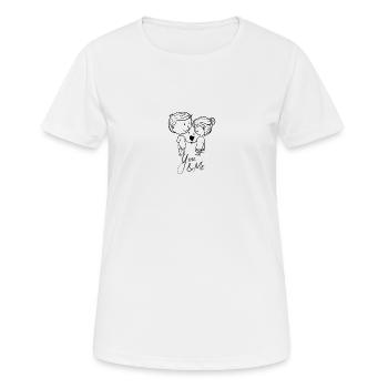 Amour sans fin - T-shirt respirant Femme - blanc - Devant - AI Model Female 172 dark (172cm)