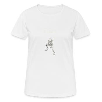 URGENCES - T-shirt respirant Femme - blanc - Devant - AI Model Female 172 dark (172cm)