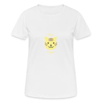 Easy Tiger hell - Frauen T-Shirt atmungsaktiv - Weiß - Vorne - AI Model Female 172 dark (172cm)