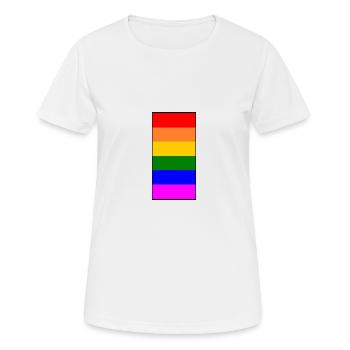 Lgbt - T-shirt respirant Femme - blanc - Devant - AI Model Female 172 dark (172cm)