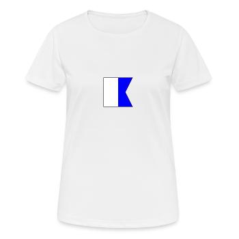 Alpha - T-shirt respirant Femme - blanc - Devant - AI Model Female 172 dark (172cm)