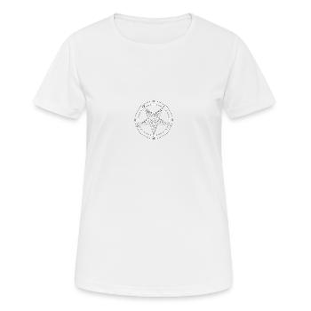 Siegel des Baphomet Metal-Musik-Konzert Pentagramm - Frauen T-Shirt atmungsaktiv - Weiß - Vorne - AI Model Female 172 dark (172cm)