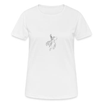 air - Women's Breathable T-Shirt - white - Front - AI Model Female 172 dark (172cm)