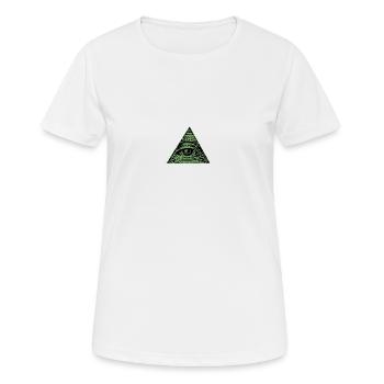 Illuminati - T-shirt respirant Femme - blanc - Devant - AI Model Female 172 dark (172cm)