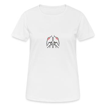 Massage relax Physio - T-shirt respirant Femme - blanc - Devant - AI Model Female 172 dark (172cm)