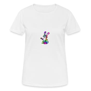 Rainbow Rabbit - Women's Breathable T-Shirt - white - Front - AI Model Female 172 dark (172cm)