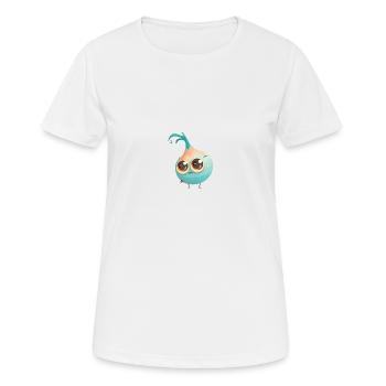 Süßer Zwiebel Charakter mit Kulleraugen - Frauen T-Shirt atmungsaktiv - Weiß - Vorne - AI Model Female 172 dark (172cm)