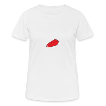Tongue with color flake - Women's Breathable T-Shirt - white - Front - AI Model Female 172 dark (172cm)