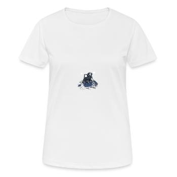 Wassersport - Frauen T-Shirt atmungsaktiv - Weiß - Vorne - AI Model Female 172 dark (172cm)