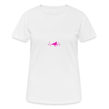 Cadeau papa futur papa - T-shirt respirant Femme - blanc - Devant - AI Model Female 172 dark (172cm)