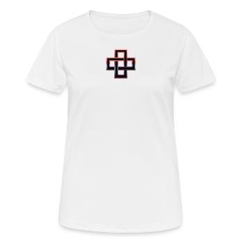 noeud Solomon - T-shirt respirant Femme - blanc - Devant - AI Model Female 172 dark (172cm)