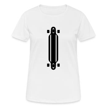 Longboard - Women's Breathable T-Shirt - white - Front - AI Model Female 172 dark (172cm)