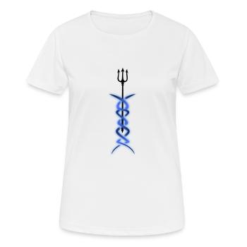 Poseidon Trident Greek Mythology - Women's Breathable T-Shirt - white - Front - AI Model Female 172 dark (172cm)