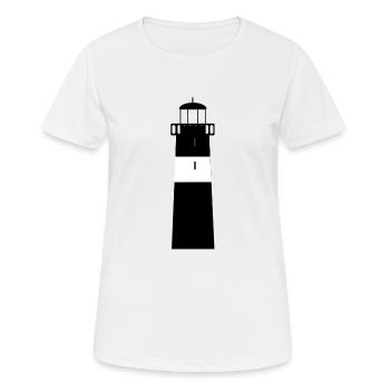 leuchtturm lighthouse coast kueste ocean sea meer2 - Frauen T-Shirt atmungsaktiv - Weiß - Vorne - AI Model Female 172 dark (172cm)