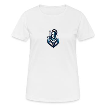Bédivère - T-shirt respirant Femme - blanc - Devant - AI Model Female 172 dark (172cm)