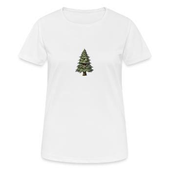 Crazy Christmas tree - perfect Christmas gift - Women's Breathable T-Shirt - white - Front - AI Model Female 172 dark (172cm)