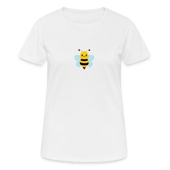 BEE - Women's Breathable T-Shirt - white - Front - AI Model Female 172 dark (172cm)