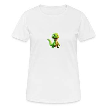 Tinysaure - T-shirt respirant Femme - blanc - Devant - AI Model Female 172 dark (172cm)