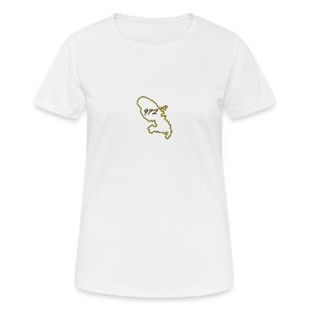 Martinik Gold Karte - Frauen T-Shirt atmungsaktiv - Weiß - Vorne - AI Model Female 172 dark (172cm)