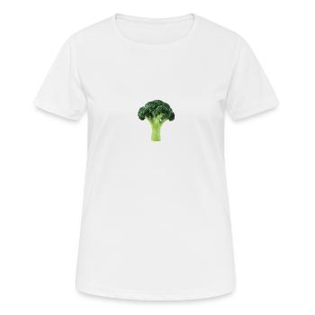 Brokkoli - Frauen T-Shirt atmungsaktiv - Weiß - Vorne - AI Model Female 172 dark (172cm)