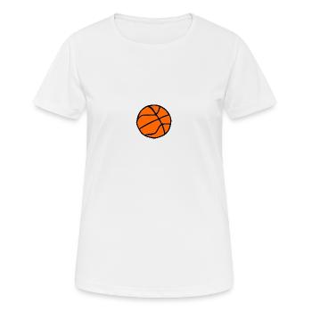 Basket-ball - T-shirt respirant Femme - blanc - Devant - AI Model Female 172 dark (172cm)