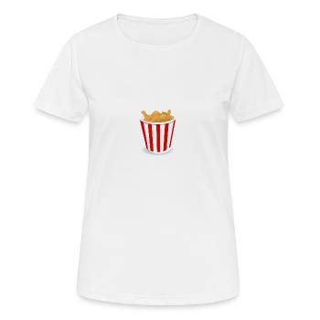 Fried Chicken - Frauen T-Shirt atmungsaktiv - Weiß - Vorne - AI Model Female 172 dark (172cm)