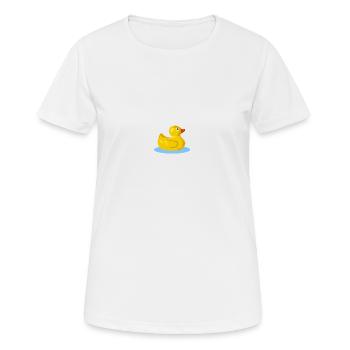 canard - T-shirt respirant Femme - blanc - Devant - AI Model Female 172 dark (172cm)