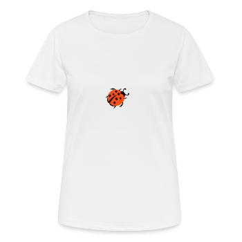ladybug - marienkaefer - Frauen T-Shirt atmungsaktiv - Weiß - Vorne - AI Model Female 172 dark (172cm)