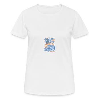 Wassersport - Frauen T-Shirt atmungsaktiv - Weiß - Vorne - AI Model Female 172 dark (172cm)
