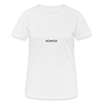 Hippie Fun - Frauen T-Shirt atmungsaktiv - Weiß - Vorne - AI Model Female 172 dark (172cm)