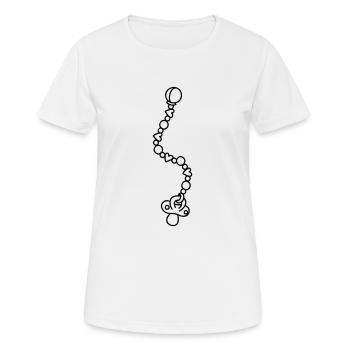 Schnullerkette - Women's Breathable T-Shirt - white - Front - AI Model Female 172 dark (172cm)