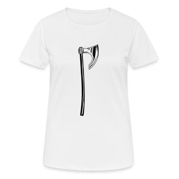 Axt - Frauen T-Shirt atmungsaktiv - Weiß - Vorne - AI Model Female 172 dark (172cm)