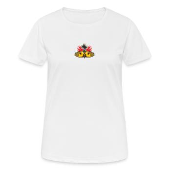 Pixelart No. 6 (prier) - couleur - T-shirt respirant Femme - blanc - Devant - AI Model Female 172 dark (172cm)