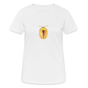 Signaler les coléoptères écailles de tortue - T-shirt respirant Femme - blanc - Devant - AI Model Female 172 dark (172cm)