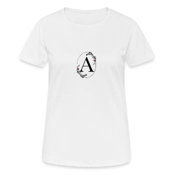 Letter A - Women's Breathable T-Shirt - white - Front - AI Model Female 172 dark (172cm)