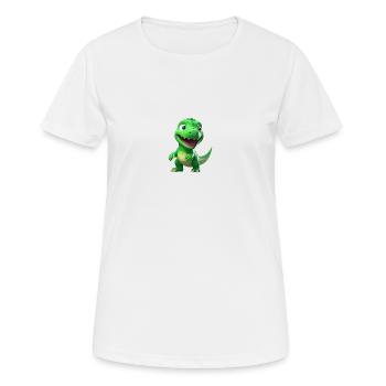Tinysaure - T-shirt respirant Femme - blanc - Devant - AI Model Female 172 dark (172cm)