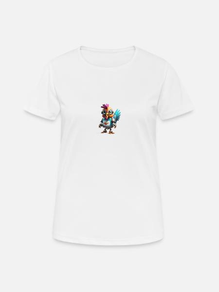 Robo chicken - Women's Breathable T-Shirt - white