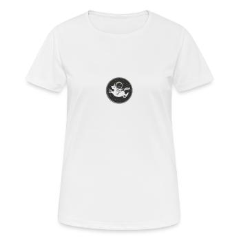 Licorne de l'espace - T-shirt respirant Femme - blanc - Devant - AI Model Female 172 dark (172cm)