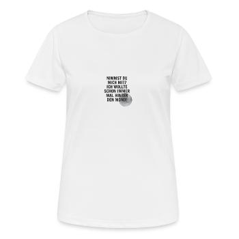 Hinter dem Mond - Frauen T-Shirt atmungsaktiv - Weiß - Vorne - AI Model Female 172 dark (172cm)