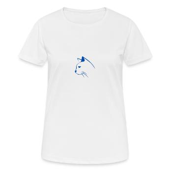 Chat chat chat chat de chat cadeau - T-shirt respirant Femme - blanc - Devant - AI Model Female 172 dark (172cm)