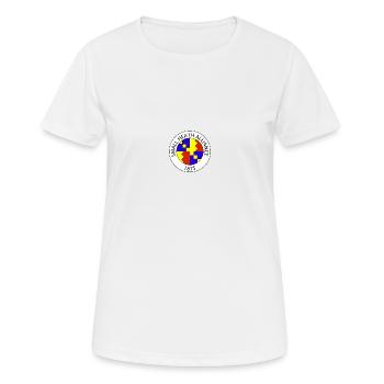 SHA Logo (Original) - Women's Breathable T-Shirt - white - Front - AI Model Female 172 dark (172cm)