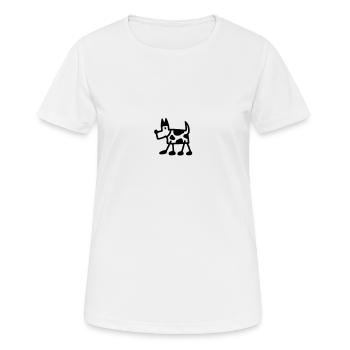 spotted dog - Women's Breathable T-Shirt - white - Front - AI Model Female 172 dark (172cm)