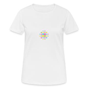 Boule disco - T-shirt respirant Femme - blanc - Devant - AI Model Female 172 dark (172cm)