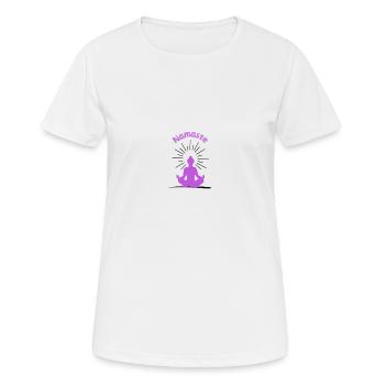 Namaste violet - T-shirt respirant Femme - blanc - Devant - AI Model Female 172 dark (172cm)