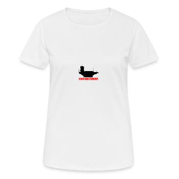 90 000 TONNES OF DEMOCRACY - Women's Breathable T-Shirt - white - Front - AI Model Female 172 dark (172cm)